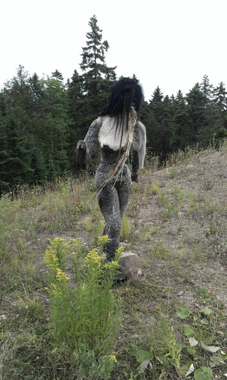 Illustration for article titled This freaky statue of a furry, hoof-handed woman will clip-clop into your nightmares